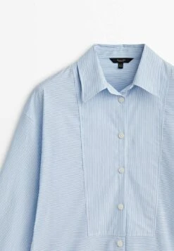 Massimo Dutti Striped With Chest Detailing - Button-Down Blouse - Light Blue 17 Massimo Dutti Striped With Chest Detailing - Button-Down Blouse - Light Blue -Massimo Dutti Shop 284c4b48edb4431e83df0bb094ddd0ce