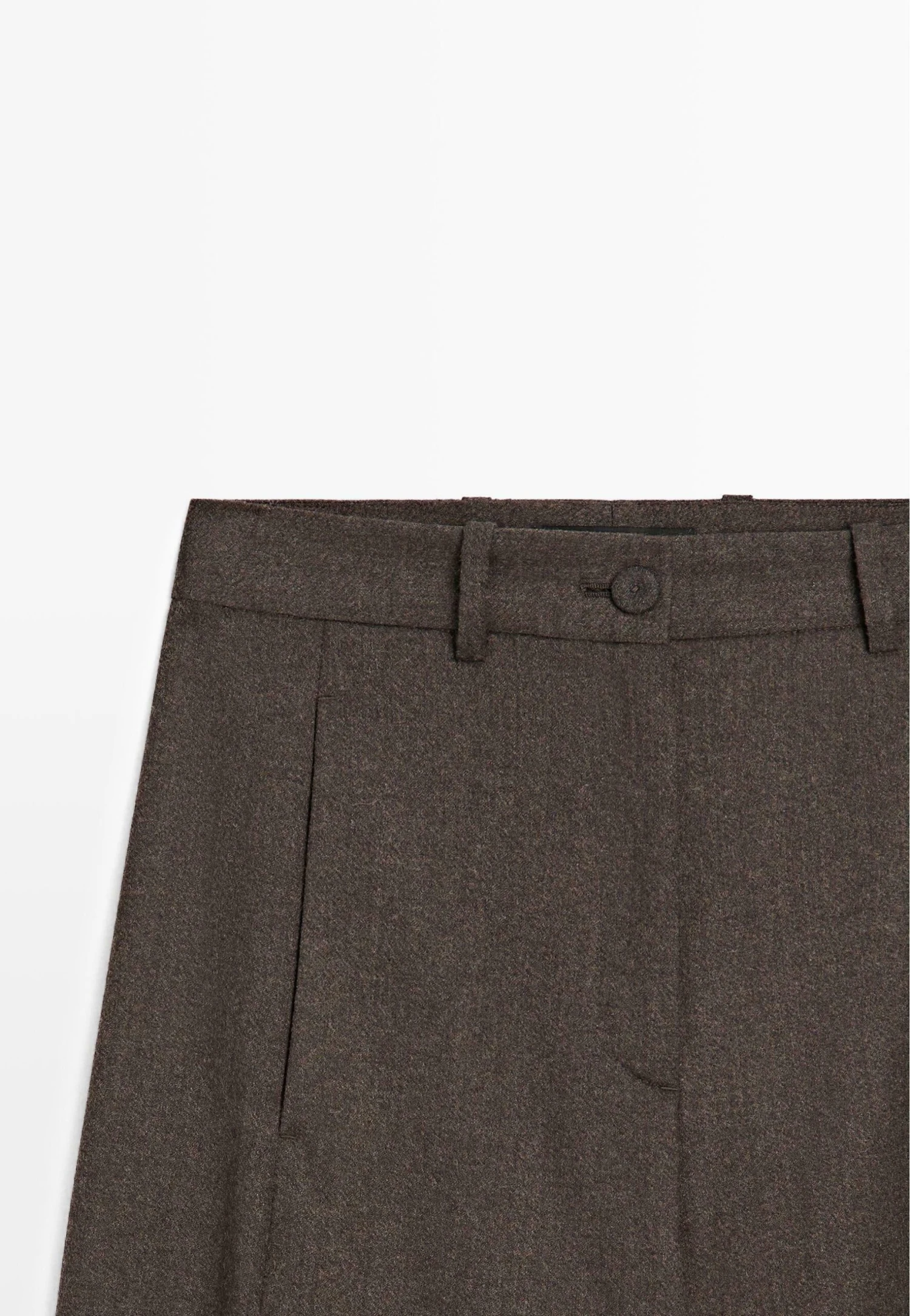 Massimo Dutti BARREL FIT - Trousers - Dark Brown 11 Massimo Dutti BARREL FIT - Trousers - Dark Brown - Image 9