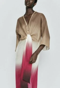 Massimo Dutti Tie-Dye With Knot Detail - Maxi Dress -Massimo Dutti Shop 288d503e2a55448f9fed84504825130b