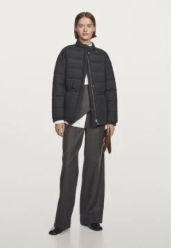 Massimo Dutti WATER-REPELLENT PUFFER - Winter Jacket - Black