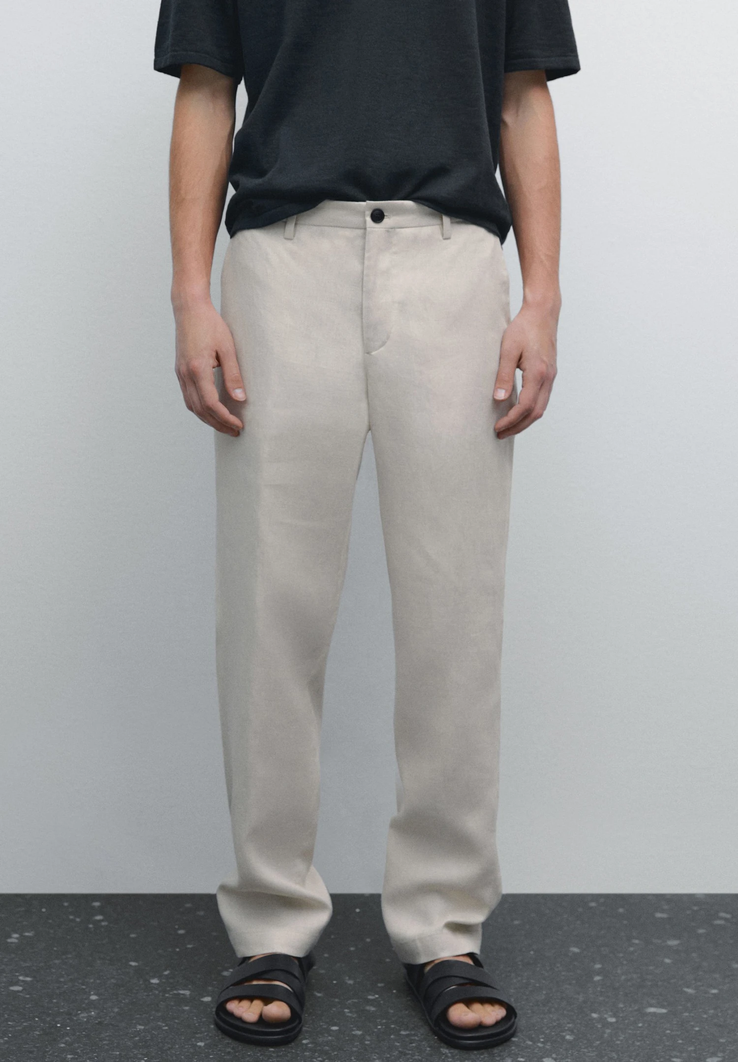 Massimo Dutti REGULAR FIT - Trousers - Sand 3 Massimo Dutti REGULAR FIT - Trousers - Sand