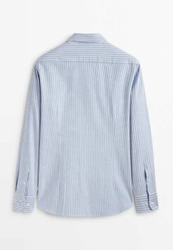 Massimo Dutti Soft Wash Striped Oxford - Shirt - Light Blue 17 Massimo Dutti Soft Wash Striped Oxford - Shirt - Light Blue -Massimo Dutti Shop 28b89294c21044cca12734b86d2e682b