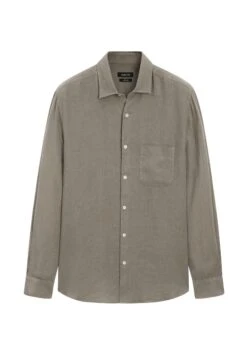 Massimo Dutti REGULAR FIT WITH POCKET DETAIL - Shirt - Grey -Massimo Dutti Shop 28c275dfee094c9fb7efc0ece4fffabb