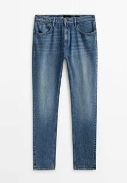 Massimo Dutti Stonewash- Straight Leg Jeans - Blue -Massimo Dutti Shop 28c2cbb69472494a874baf7633e5fec2
