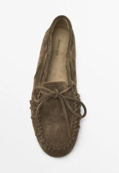 Massimo Dutti GATHERED SPLIT - Boat Shoes - Sand -Massimo Dutti Shop 29245591b9174d7fbbeae24f9b583819