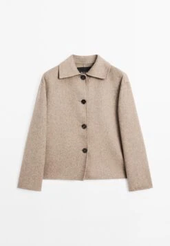 Massimo Dutti SHORT WITH BUTTONS - Short Coat - Camel -Massimo Dutti Shop 2963632212584a72a733ba59d0ec0772