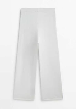 Massimo Dutti Textured - Trousers - White -Massimo Dutti Shop 29758abd699e4e3e843af136b0b0eeca