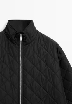 Massimo Dutti LONG WATER-REPELLENT OVERSIZE - Winter Coat - Black -Massimo Dutti Shop 297a18ad423f41eeadb724300b6461d4