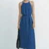 Massimo Dutti Waffle-Texture Halter- Day Dress - Blue 1 Massimo Dutti Waffle-Texture Halter- Day Dress - Blue -Massimo Dutti Shop 2995fc6f82284a5e8af34526071c47be