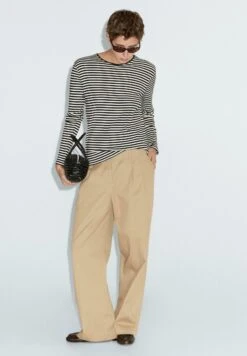 Massimo Dutti STRIPED - Long Sleeved Top - Black -Massimo Dutti Shop 2a0a604693344458a2c781c5f3daef69