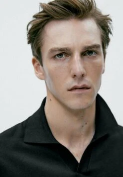 Massimo Dutti Contrast Short Sleeve - Polo Shirt - Black -Massimo Dutti Shop 2a37bd899d304e21817b0a0d67a18354