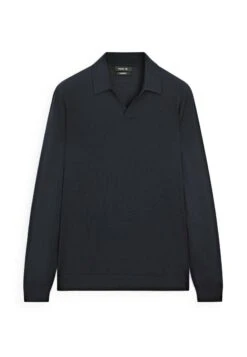 Massimo Dutti MERINO LONG SLEEVE - Long Sleeved Top - Dark Blue -Massimo Dutti Shop 2a3a4b51565b4833830591eb15faee42