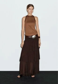 Massimo Dutti HALTER NECK WITH CONTRAST DETAIL - Top - Brown 14 Massimo Dutti HALTER NECK WITH CONTRAST DETAIL - Top - Brown -Massimo Dutti Shop 2a40ee4ca86a4c20bdeeacecfd2d8554