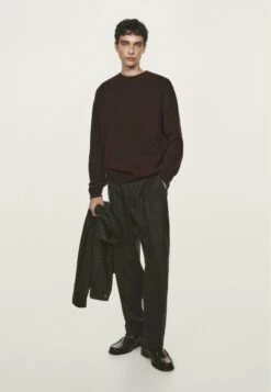 Massimo Dutti BLEND CREW NECK - Jumper - Bordeaux -Massimo Dutti Shop 2a4e514b108c49d0817f573dbe765673
