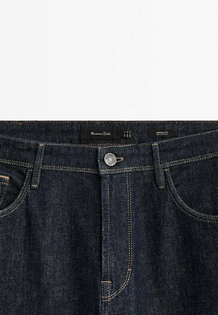 Massimo Dutti Tapered Fit Rinse Wash - Slim Fit Jeans - Blue 10 Massimo Dutti Tapered Fit Rinse Wash - Slim Fit Jeans - Blue - Image 8