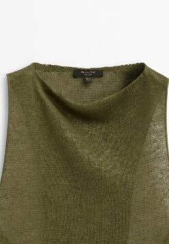 Massimo Dutti With Crossover Back- Top - Khaki -Massimo Dutti Shop 2a62cdf11bc64faf925c36f87361685a