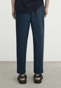 Massimo Dutti False Plain Dyed- Chinos - Blue -Massimo Dutti Shop 2ae8d745badc47e797b6d44fec7ede3d