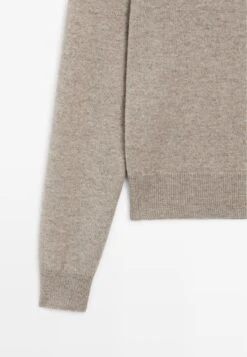 Massimo Dutti CREW NECK SWEATER - Jumper - Light Brown -Massimo Dutti Shop 2b21240162474037a05707a1a8498cd0