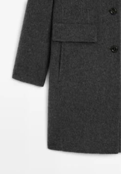 Massimo Dutti BLEND MID-LENGTH - Classic Coat - Grey -Massimo Dutti Shop 2b27afcba334469d98235a4526e31b2b