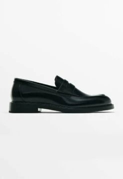 Massimo Dutti Penny Loafers - Slip-Ons - Black -Massimo Dutti Shop 2b3d63db6b334404a05144a80decb8dd