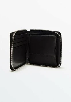 Massimo Dutti With Zip - Wallet - Black -Massimo Dutti Shop 2b4b93373cb94bc39b9e6902e370ad3b