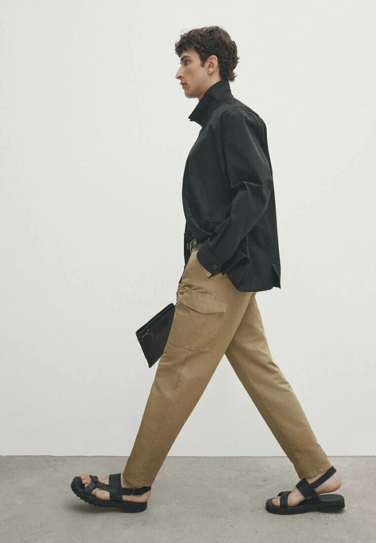 Massimo Dutti Cargo Trousers - Beige 7 Massimo Dutti Cargo Trousers - Beige - Image 5