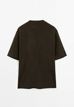 Massimo Dutti OVERSIZE SHORT SLEEVE WITH CREW NECK - Jumper - Mottled Dark Brown 18 Massimo Dutti OVERSIZE SHORT SLEEVE WITH CREW NECK - Jumper - Mottled Dark Brown -Massimo Dutti Shop 2b55a008f404455aab459bf04f2445b5