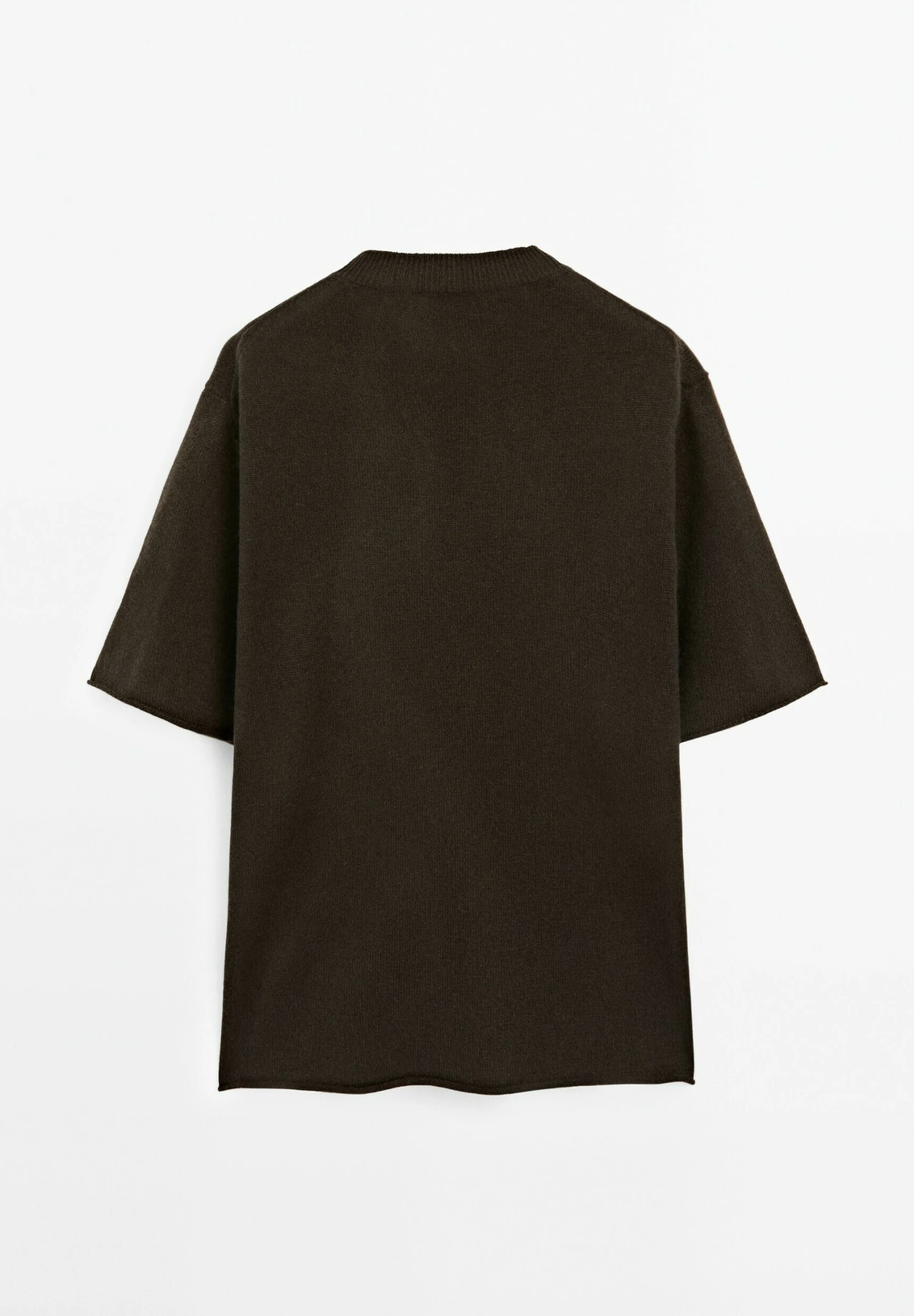 Massimo Dutti OVERSIZE SHORT SLEEVE WITH CREW NECK - Jumper - Mottled Dark Brown 10 Massimo Dutti OVERSIZE SHORT SLEEVE WITH CREW NECK - Jumper - Mottled Dark Brown - Image 8