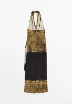 Massimo Dutti PRINTED HALTER-NECK MIDI - Maxi Dress - Mottled Green 16 Massimo Dutti PRINTED HALTER-NECK MIDI - Maxi Dress - Mottled Green -Massimo Dutti Shop 2b7dc16dea2c4ec4b927adead303b180