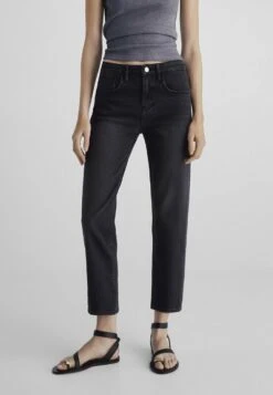 Massimo Dutti Cropped-Fit - Slim Fit Jeans