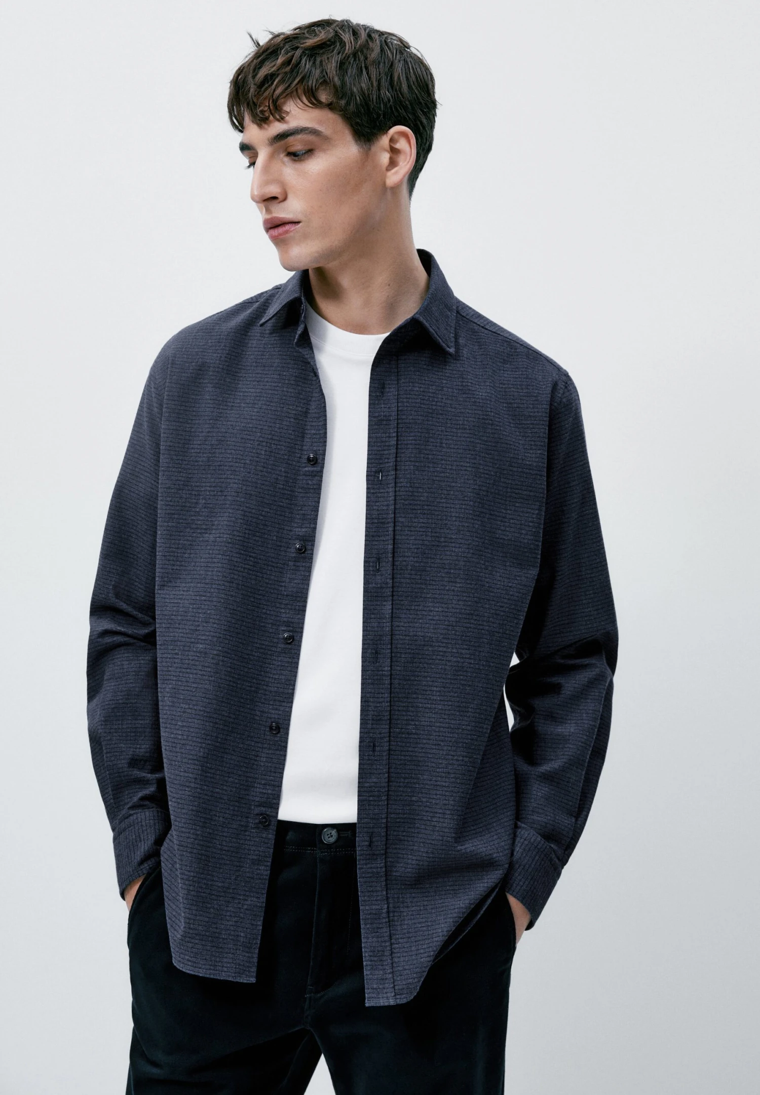 Massimo Dutti Regular Fit Check - Shirt - Blue 3 Massimo Dutti Regular Fit Check - Shirt - Blue