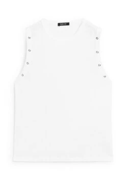 Massimo Dutti CREW NECK WITH EYELET DETAIL - Top - White 17 Massimo Dutti CREW NECK WITH EYELET DETAIL - Top - White -Massimo Dutti Shop 2c01bf94b1284b17902ad1534c20bcc6