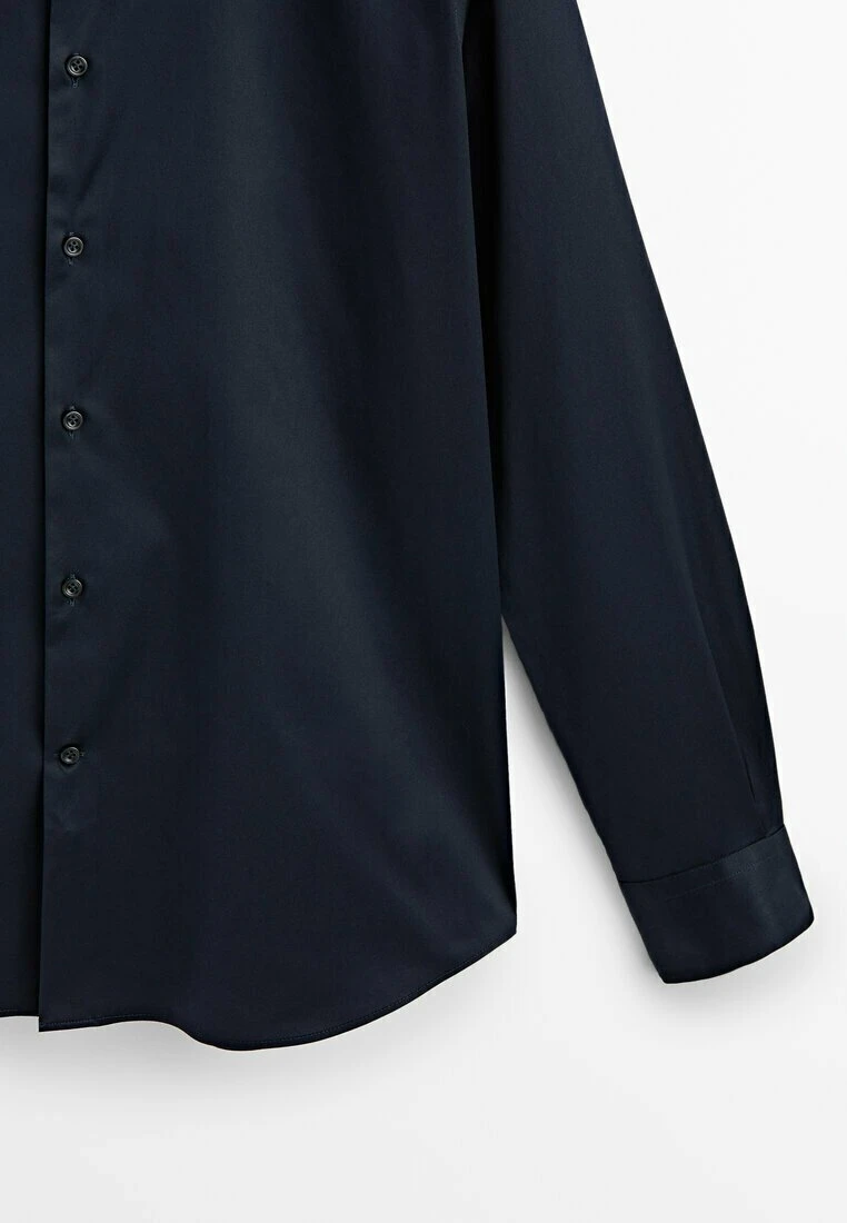 Massimo Dutti Stretch Slim-Fit - Formal Shirt - Dark Blue 10 Massimo Dutti Stretch Slim-Fit - Formal Shirt - Dark Blue - Image 8