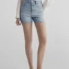 Massimo Dutti High Waist - Denim Shorts - Blue Grey -Massimo Dutti Shop 2c1c4a89b78f4b76bcdf7f153d49cf2d