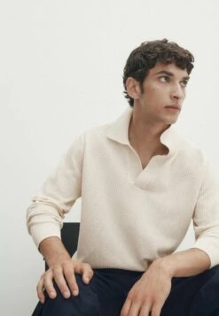 Massimo Dutti Textured - Jumper - Beige -Massimo Dutti Shop 2c47af6944f14a77b2f1632631bd7127