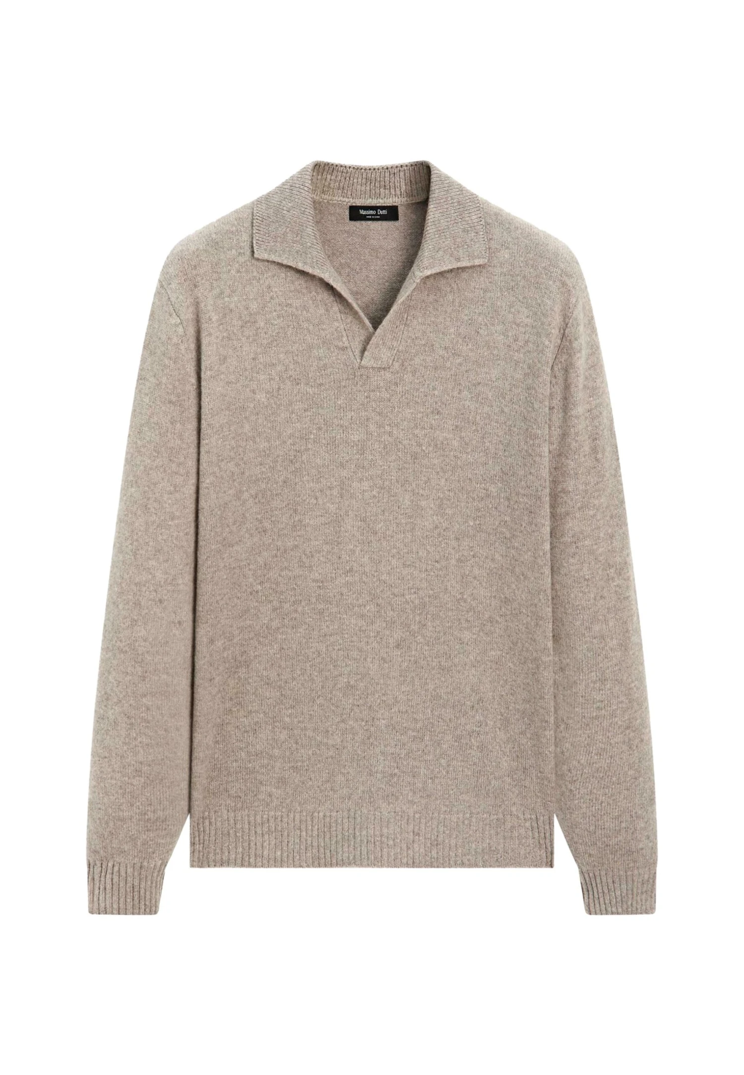 Massimo Dutti V-NECK - Long Sleeved Top - Beige 4 Massimo Dutti V-NECK - Long Sleeved Top - Beige - Image 2