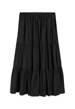 Massimo Dutti LONG FLARED WITH GATHERED DETAIL - Maxi Skirt - Black -Massimo Dutti Shop 2c69102e3b8d44489e3b6aad7a3da771