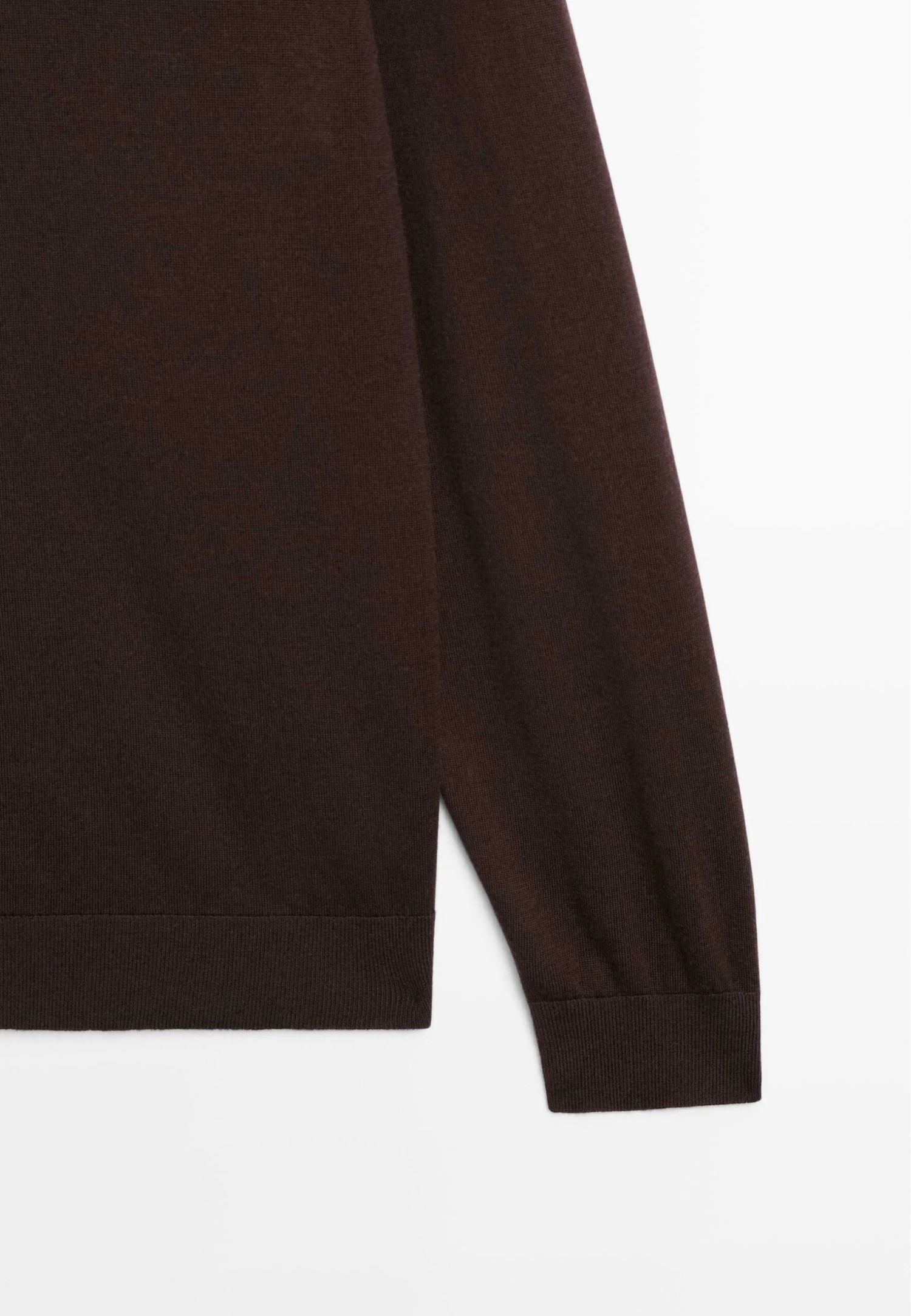 Massimo Dutti MERINO POLO COLLAR LONG SLEEVE - Long Sleeved Top - Bordeaux 10 Massimo Dutti MERINO POLO COLLAR LONG SLEEVE - Long Sleeved Top - Bordeaux - Image 8