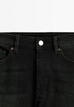 Massimo Dutti Mid-Waist - Slim Fit Jeans - Black -Massimo Dutti Shop 2c7a03966f32497babc58da673ec5ce5