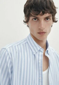 Massimo Dutti Soft Wash Regular Fit Striped Oxford - Shirt - Blue 17 Massimo Dutti Soft Wash Regular Fit Striped Oxford - Shirt - Blue -Massimo Dutti Shop 2c8fd98f2a6d4b7e896ec921f5cbc262