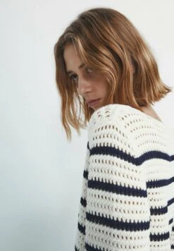 Massimo Dutti Striped Crochet - Jumper - Beige 16 Massimo Dutti Striped Crochet - Jumper - Beige -Massimo Dutti Shop 2ccb96e4df2c42908a1e41d302ccc441
