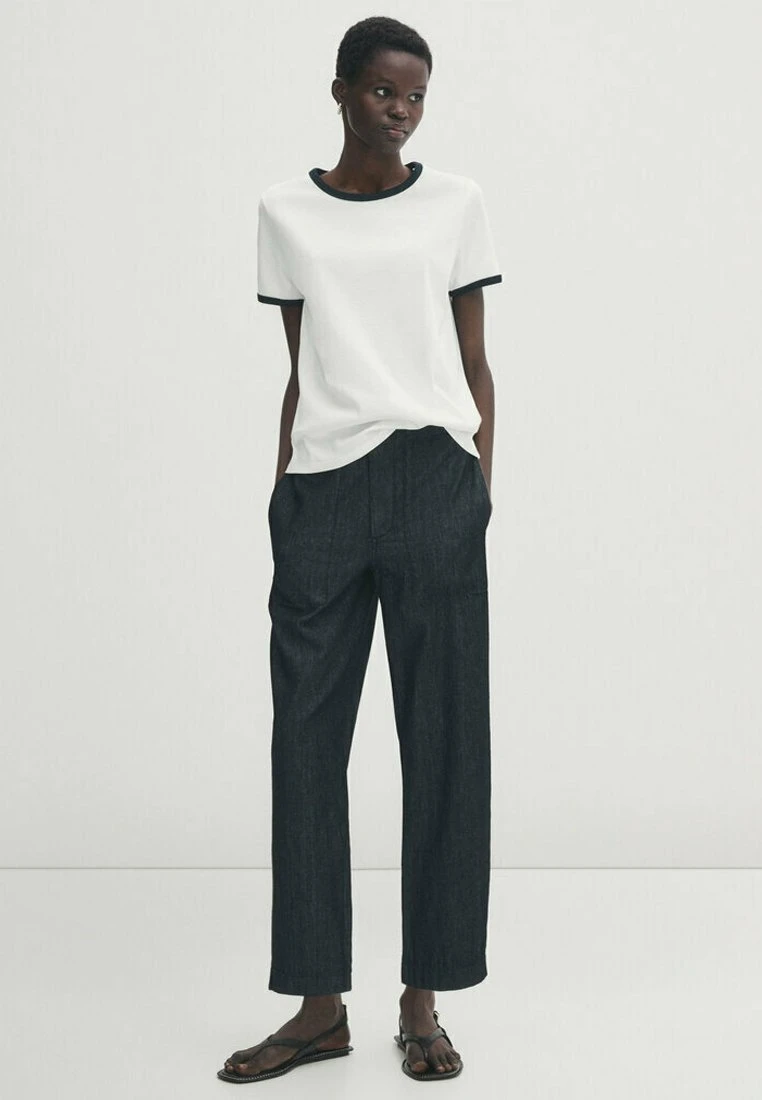 Massimo Dutti Mid Rise Carpenter - Straight Leg Jeans - Blue 4 Massimo Dutti Mid Rise Carpenter - Straight Leg Jeans - Blue - Image 2