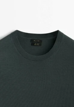 Massimo Dutti Crew Neck - Sweatshirt - Mottled Green -Massimo Dutti Shop 2cf758c9be49443e9f49499b037620be