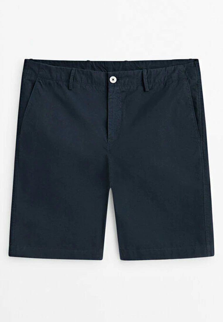 Massimo Dutti Micro-Twill Bermuda- Shorts - Blue Black Denim 13 Massimo Dutti Micro-Twill Bermuda- Shorts - Blue Black Denim - Image 11