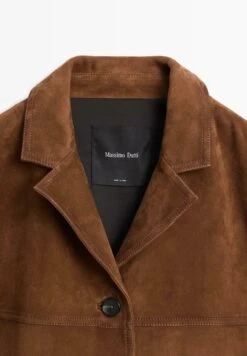 Massimo Dutti LONG NOTCHED LAPEL COLLAR - Leather Jacket - Brown -Massimo Dutti Shop 2d3953799d9d48e38dbf2cf5b2697d9a