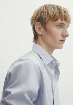 Massimo Dutti Regular Fit Check Texture- Formal Shirt - Light Blue -Massimo Dutti Shop 2d57d94a8a7a42d4b30fc3d0d45104c1