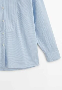 Massimo Dutti Striped With Chest Detailing - Button-Down Blouse - Light Blue 18 Massimo Dutti Striped With Chest Detailing - Button-Down Blouse - Light Blue -Massimo Dutti Shop 2d59df1dffd5436d94ff44b54dab1c8e