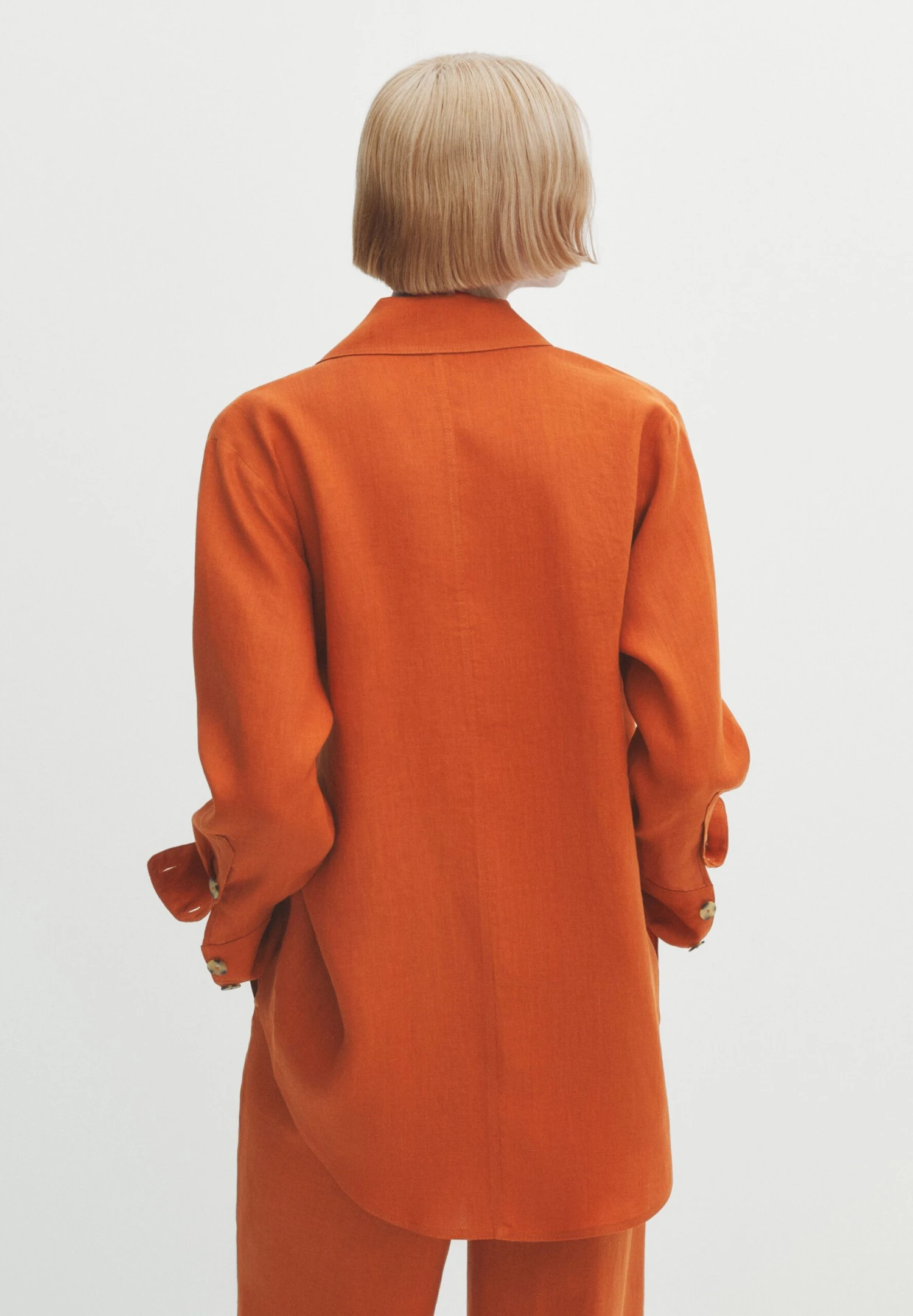 Massimo Dutti Kimono - Short Coat - Orange 4 Massimo Dutti Kimono - Short Coat - Orange - Image 2