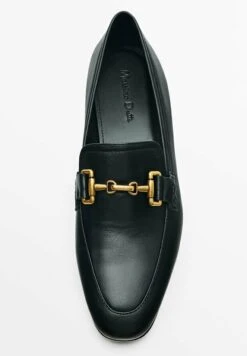 Massimo Dutti Loafers With Buckle- Slip-Ons - Black -Massimo Dutti Shop 2dad3a38db3c40908b271c5f8447fe5e