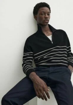 Massimo Dutti Striped Mock Neck With Zip- Jumper - Dark Blue 17 Massimo Dutti Striped Mock Neck With Zip- Jumper - Dark Blue -Massimo Dutti Shop 2daf2e6b4b4f48b1a94bf3f1ba34597d